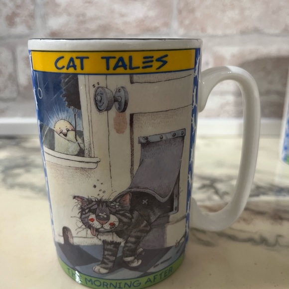 Cat Tales Ceramic Mugs Set - Picture 4 of 5